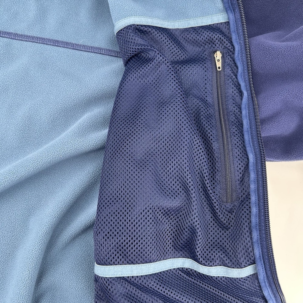 LL Bean Polartec Fleece Jacket Mens XL Navy Full Zip Weather Channel Gorpcore - Picture 7 of 13
